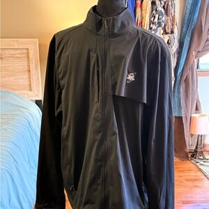 Greg Norman Collection Black Windbreaker Jacket